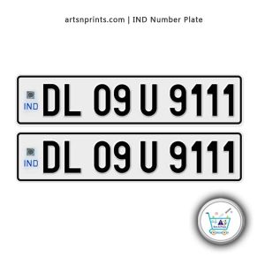 IND car number plate